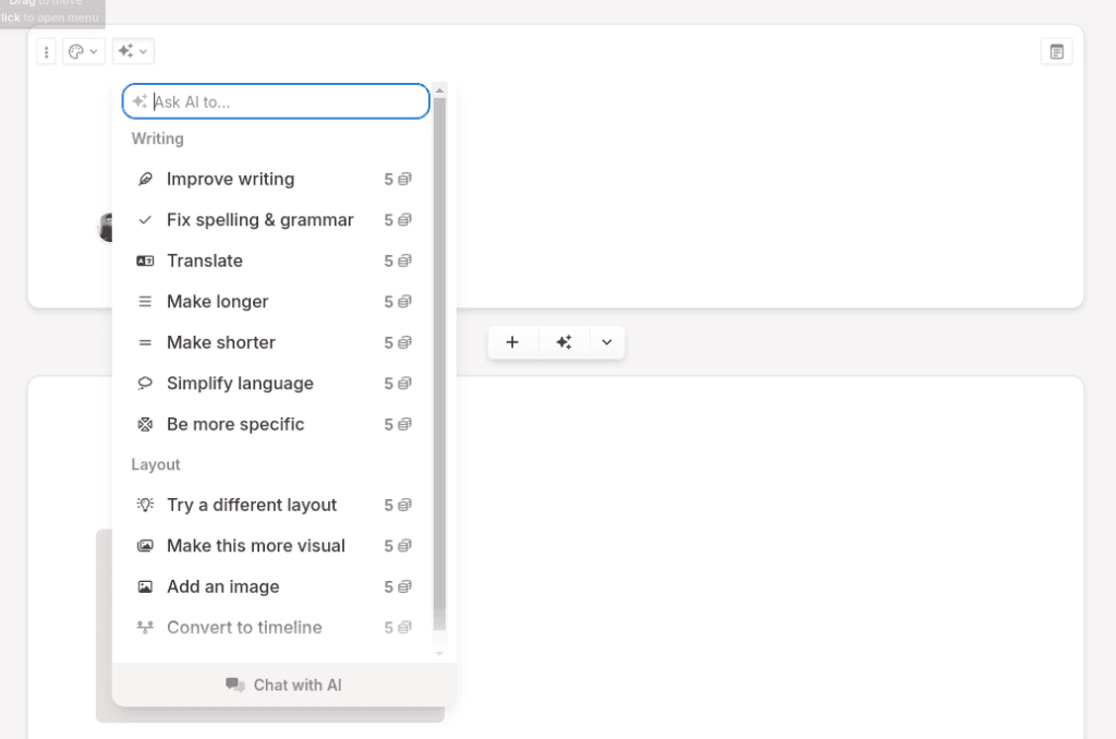 Gamma AI - Writing and Layout